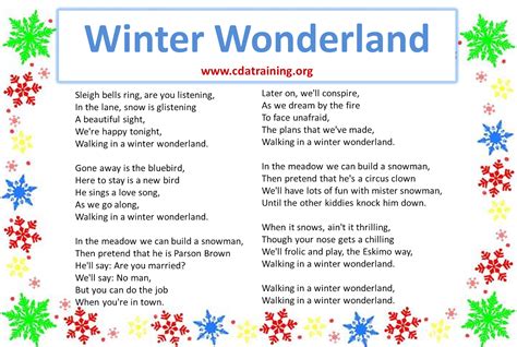 Winter Wonderland Poems