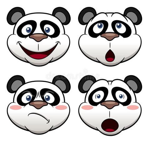 Cartoon Panda Face Stock Vector Illustration Of Cartoon 29320966