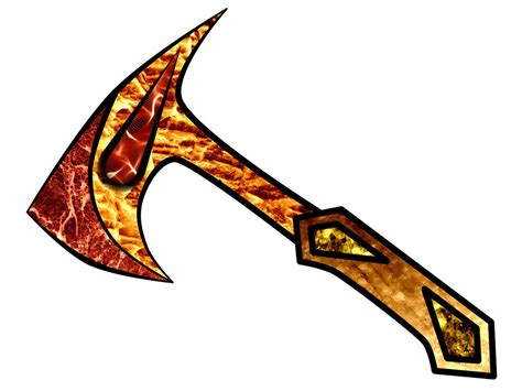 Flaming Divine Aka Titans Other Axe By Struffert20 On Deviantart