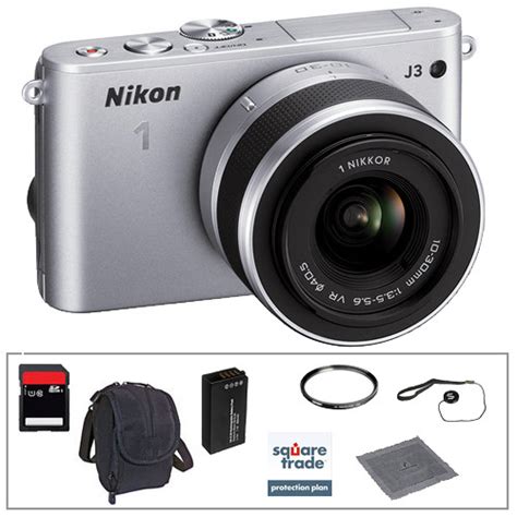 Nikon 1 J3 Mirrorless Digital Camera Deluxe Accessory Kit Bandh