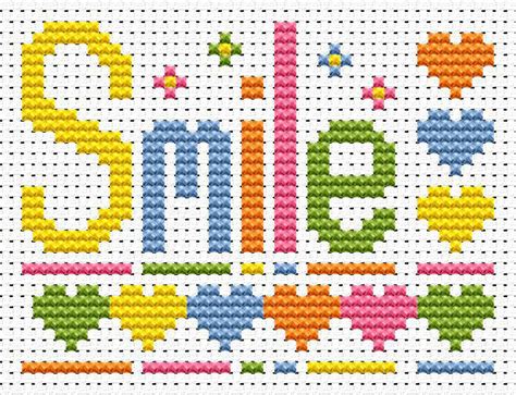 Sew Simple Smile Cross Stitch Kit Cross Stitch For Kids Simple Cross