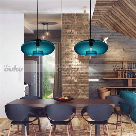 15 ideas of turquoise blue glass pendant lights