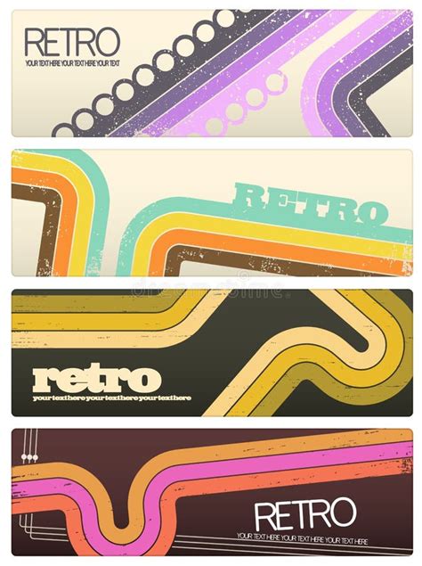 Retro Banners Stock Vector Illustration Of Cool Curl 52673240