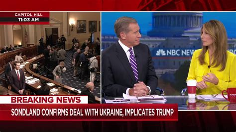 thread by msnbc live on msnbc amb sondland testifies this morning in impeachment hearing