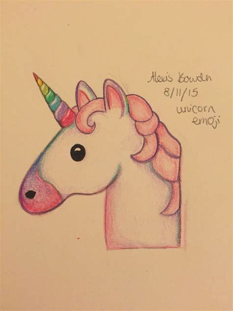 Learn how to draw a cute unicorn skin that was inspired by among us game characters easy, step by step drawing lesson. Unicorn emoji! | Eenhoorn tekenen, Tekenen, Emoji tekening