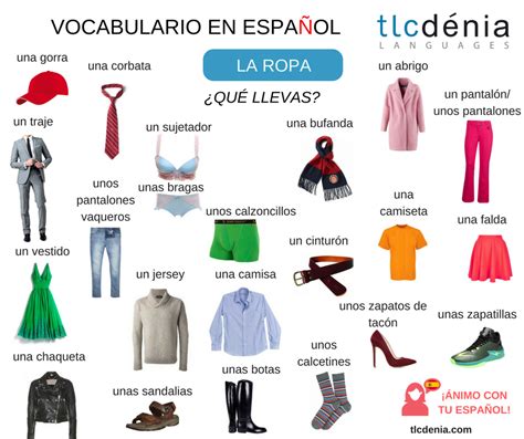 En La Escuela Hemos Comenzado Las Clases Aprende La Ropa En Español Spanish Vocabulary