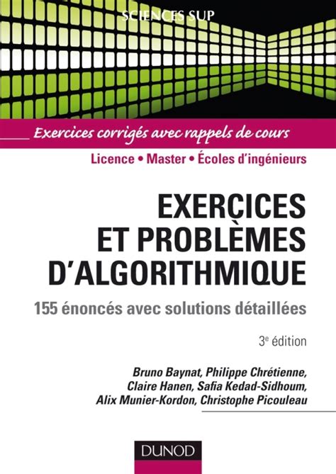 algorithmique cours avec exercices et problèmes pdf