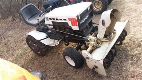 Roper 18t Riding Lawn Mower With Snow Blower Attachment Running Needs