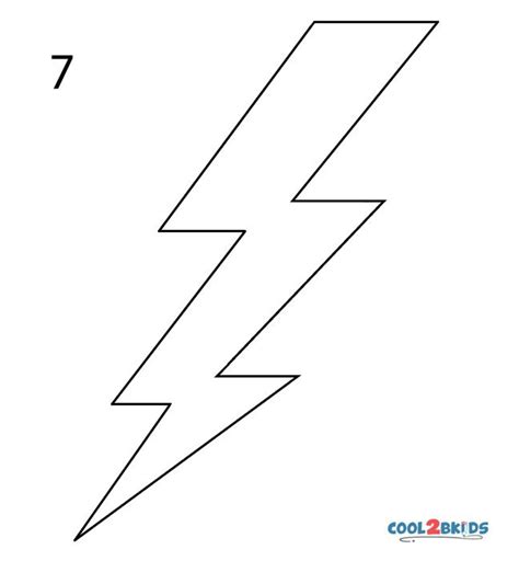 How To Draw A Lightning Bolt Step By Step Pictures Cool2bkids