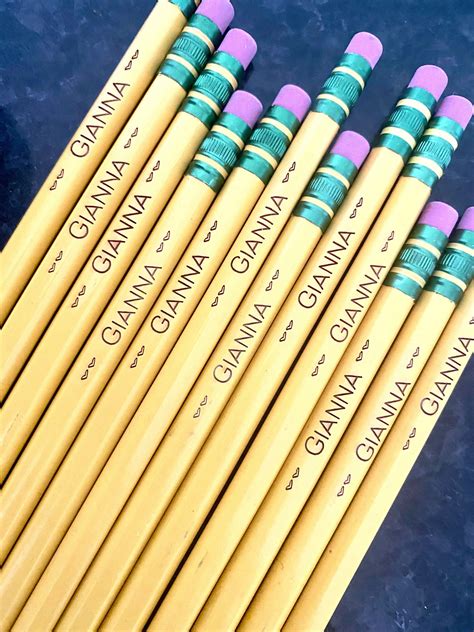 Personalized Pencils Engraved Pencils Back To School T Etsy