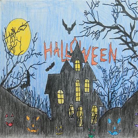 80 Vẽ Tranh Halloween Đẹp Đơn Giản Kinh Dị Ma Quái Nhất
