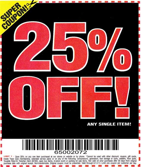 harbor freight 25 off printable coupon