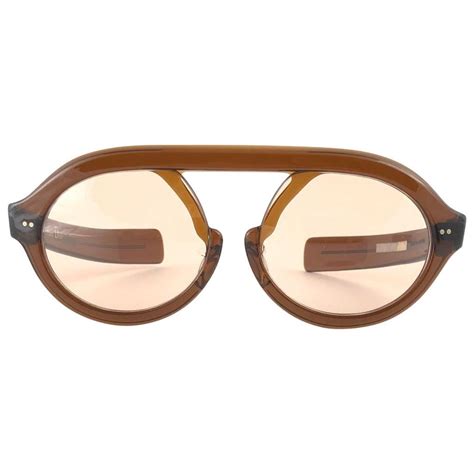 Ultra Rare 1960s Christian Dior Pre Optyl Amber Jardin Dior Sunglasses