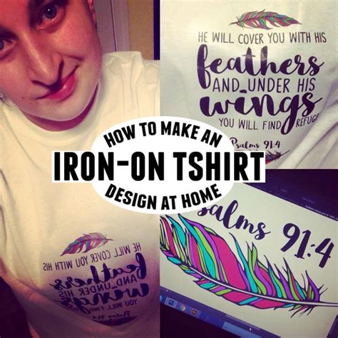 Diy Make An Iron On T Shirt Design At Home With Images Tshirt