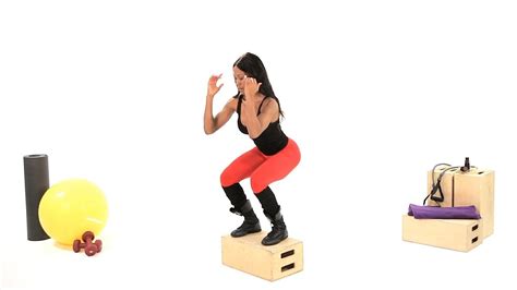 How To Do A Box Jump Plyometric Exercises Youtube