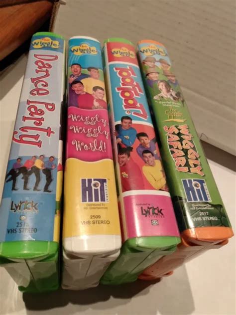 THE WIGGLES VHS Lot Tapes Wiggly Safari Wiggly Wiggly World Toot PicClick AU