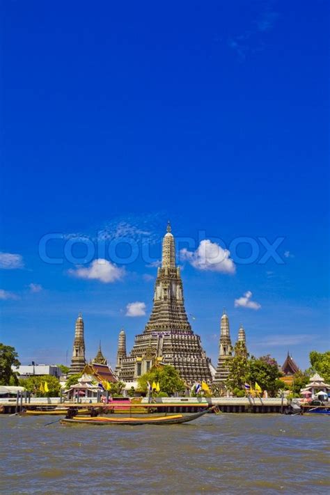 Pagoda Wat Arun Temple In Bangkok Stock Image Colourbox