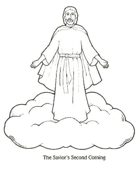 Jesus Second Coming Coloring Page And Coloring Book Jesus Coloring