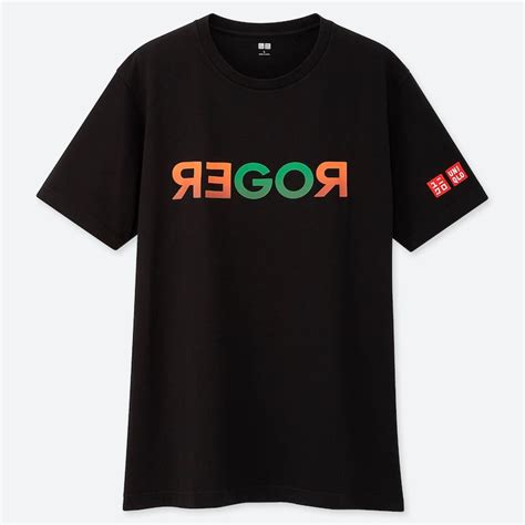 Men Roger Federer Graphic T Shirt Uniqlo Uk