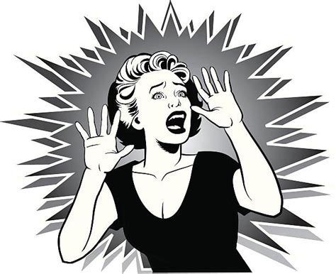 10 800 pics of woman scream illustrations royalty free vector graphics and clip art istock