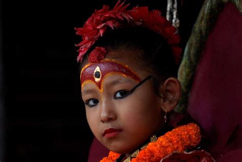 kathmandu s living goddess survives quake goddess nepal old girl