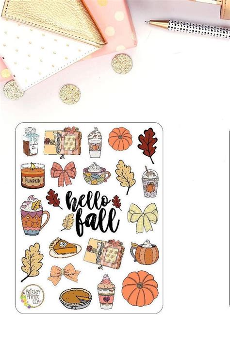 Hello Fall Planner Stickers In 2020 Bullet Journal Banner Fall