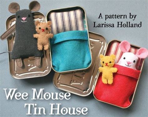 Toys In A Tin Pdf Pattern Combo Wee Mouse Travelwees And Wee