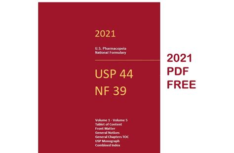 Usp Pharmacopeia 2021 Pdf Free Download 44 Nf 39 Books
