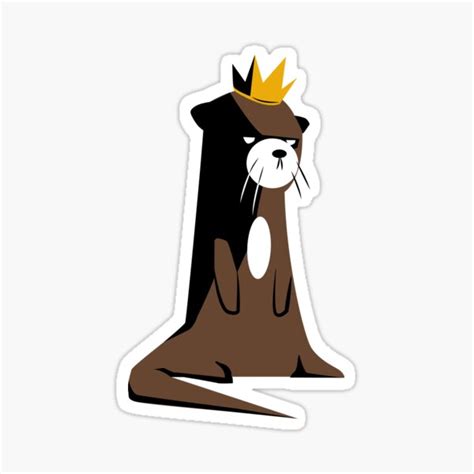 Mad Otter Sticker By Mikebombon Redbubble