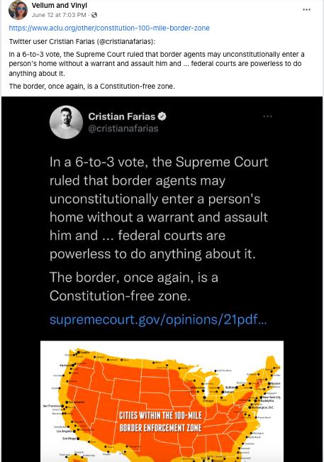 Fact Check Viral Post Claims Border Agents Can Enter Anyones Home