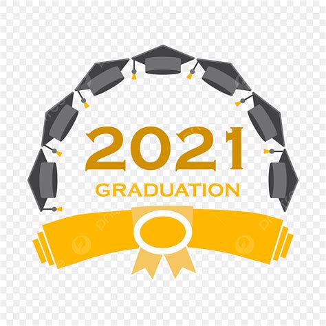 Graduation Design Vector Hd Png Images Graduation 2021 Golden Logo