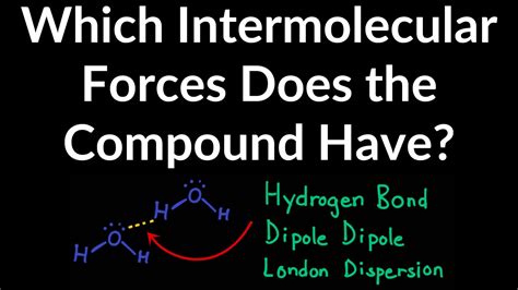 How To Identify The Intermolecular Force A Compound Has London