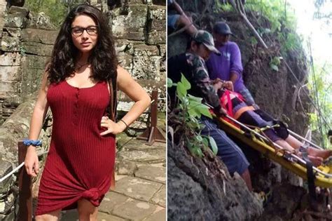 sex attack victim backpacker who broke her spine falling from cliff fleeing pervert takes first