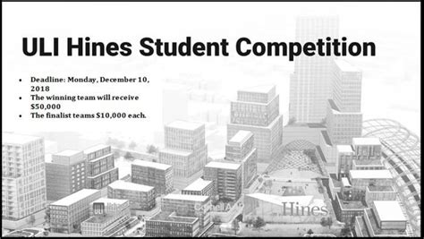 Uli Hines Student Competition 2019 Is Open Until December 10 2018 Get