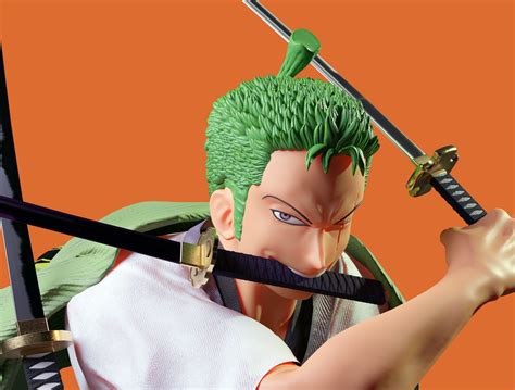 Roronoa Zoro From Onepiece 3d Figure Study By Taufan A Rachman On Dribbble