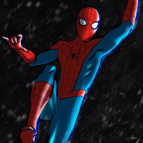 Spider Man No Way Home Final Suit Sketch Guilherme Rocha In 2022