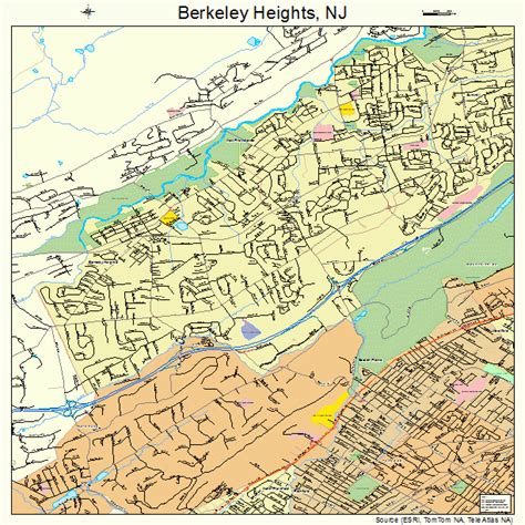 Berkeley Heights New Jersey Street Map 3405350