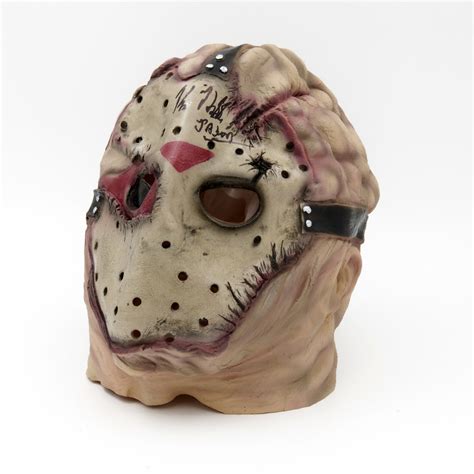 Kane Hodder Signed Rubber Latex Mask Jason Goes To Hell The Final Friday Signedforcharity