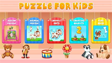 Puzzle For Kids Preschool Learning Games Youtube