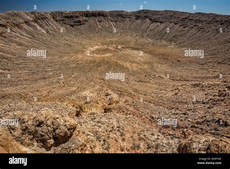 Meteor Crater Aka Barringer Crater Seen From Lower Viewing Deck At