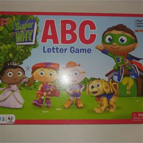 University Games Toys Super Why Abc Letter Game Ages 3 Pbs Kids