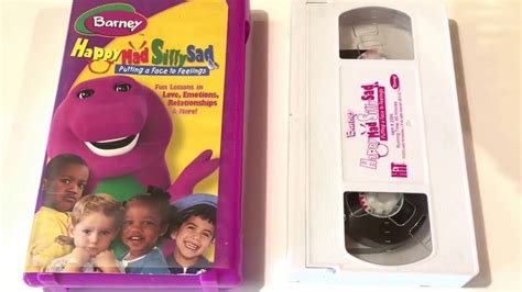 Barney Happy Mad Silly Sad Video Barney Friends VHS Movie