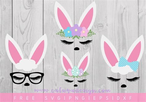 48 free images of bunny face. 15 Free Easter Cut Files For Silhouette and Cricut Users ...