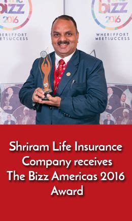 Shriram Life Insurance Company receives The Bizz Americas ...