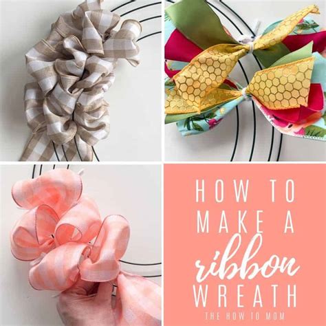 How To Make A Ribbon Wreath Easy The How To Mom
