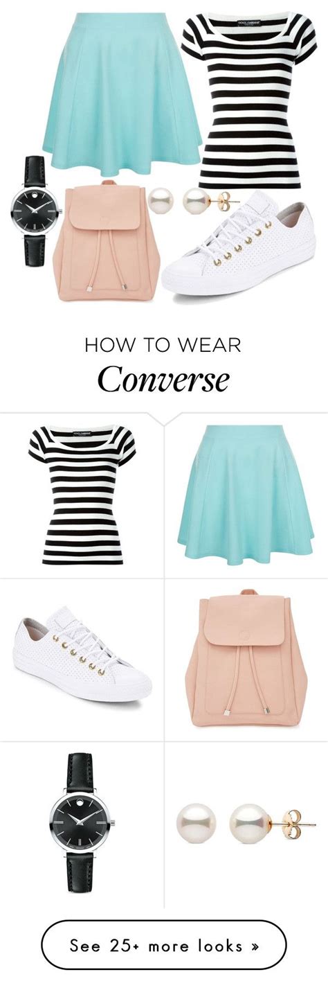 Casual By Elli Jane Xox On Polyvore Featuring Dolceandgabbana Converse New Look And Movado
