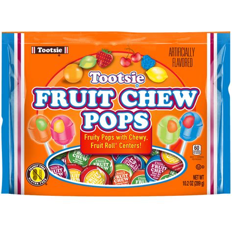 Tootsie Fruit Chew Pops Assorted Flavors Lollipops 102 Oz Walmart