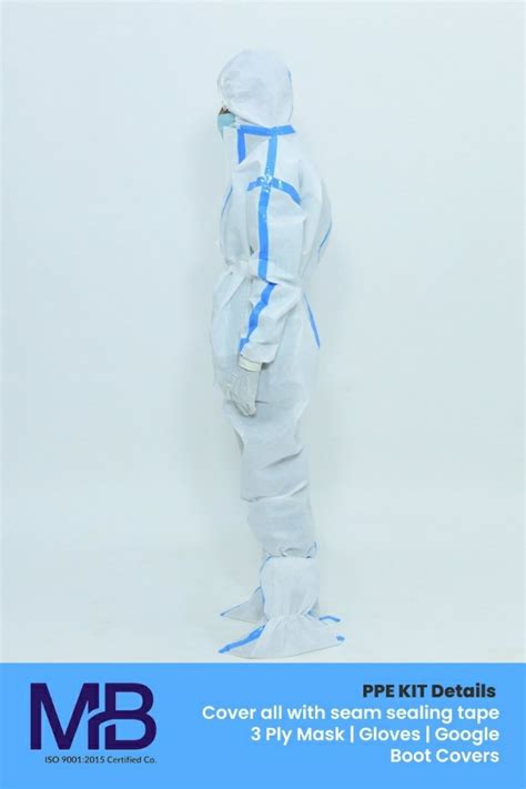 Mb Disposable Ppe Coverall Anti Corona Suit Drdo Sitra Approved