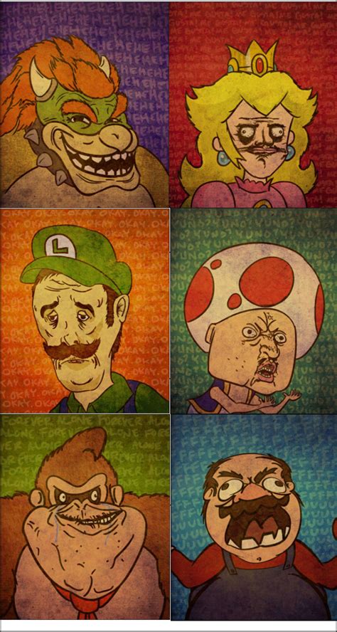 Super Mario Meme Faces By Davidprogamer64 On Deviantart