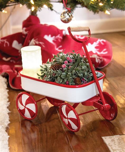 Col House Designs Retail Candy Cane Metal Wagon